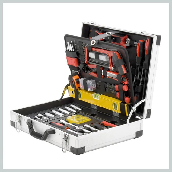 ALU PROFI 139-dielna sada náradia v hliníkovom kufri 09458