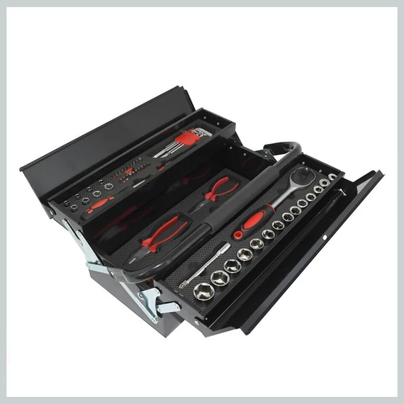 63-dielna sada náradia v kovovom kufríku – METAL 09467