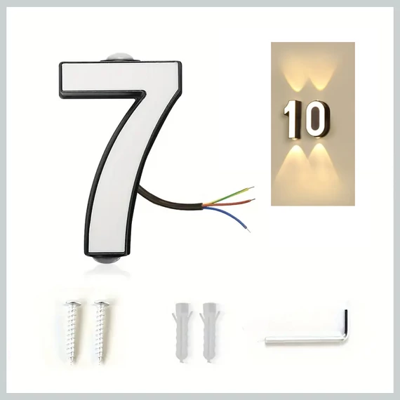 Vodotesné svietiace číslo domu "7" – QE2814065-7