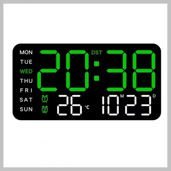 LED 6659 Digitálne nástenné a stolové hodiny – 21,5 cm 6286208