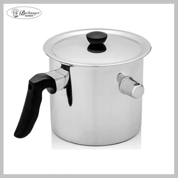 Bachmayer BMM-06 – Indukčný nerezový ohrievač mlieka s píšťalkou, 3 l