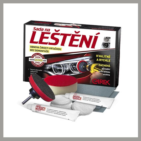 CAREX Sada na Leštenie Svetlometov a Povrchová Ochrana – 90709