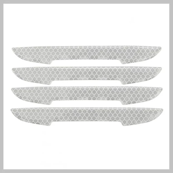 Samolepiaca ochrana dverí DELTA – strieborná, súprava 4 kusov 34312