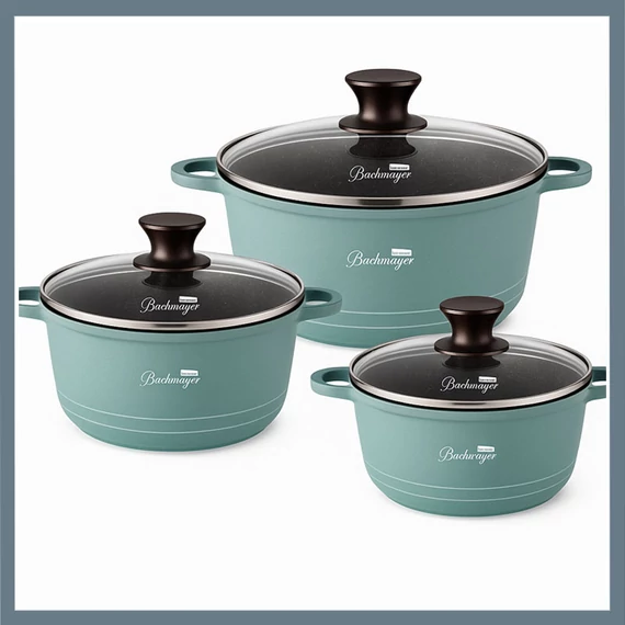 Súprava hrncov Bachmayer 6 dielna zelená BM-7896