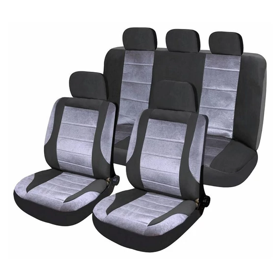 Sada poťahov na sedadlá DELUXE AIRBAG 9 dielna čierno sivá 31670