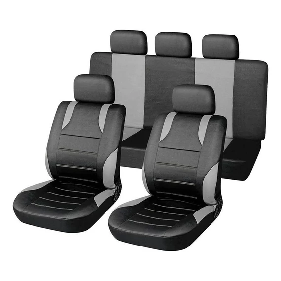 Sada poťahov na sedadlá SPORT AIRBAG 9 dielna sivá 31674