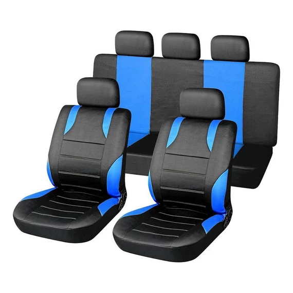 Sada poťahov na sedadlá SPORT AIRBAG 9 dielna modrá 31675