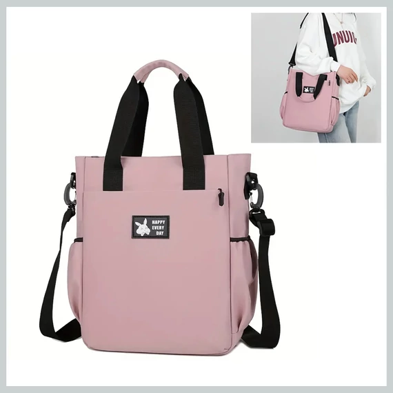 „Happy Every Day” kabelka a batoh v jednom – ružový RQ195736-r