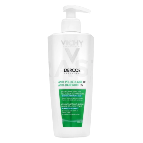 Vichy Dercos Anti-Dandruff DS Shampoo – Šampón proti lupinám pre normálne a mastné vlasy, 390 ml 119018