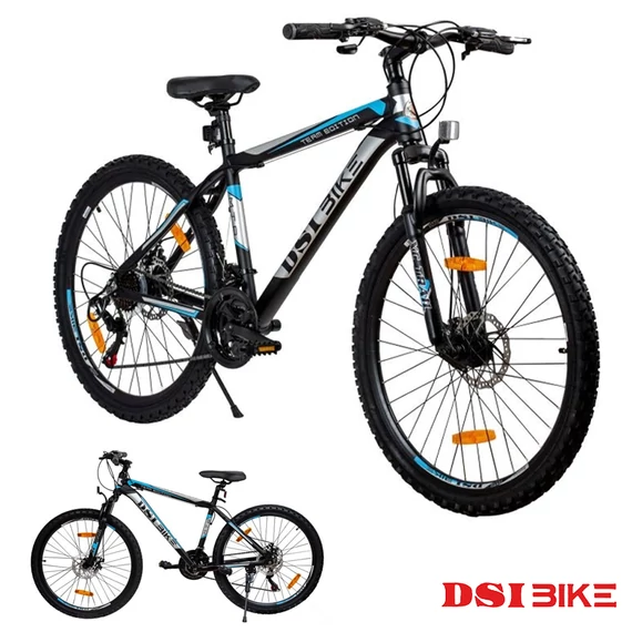 DSI Bike MTB 26" – 21 Rýchlostí so Shimano Prehadzovačom, Kotúčové Brzdy, Hliníkový Rám 261SMBLUE
