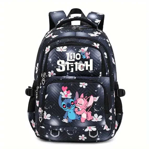Ergonomický batoh Disney Stitch – čierny, veľká kapacita TU2471073-F