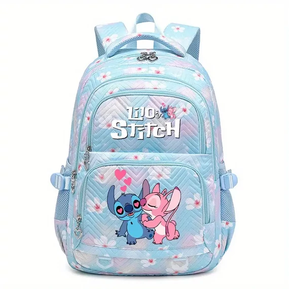 Ergonomický batoh Disney Stitch – svetlo modrý, veľká kapacita TU2471073-V