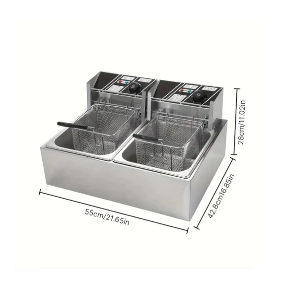 Fritéza z nehrdzavejúcej ocele – 12 l, PPH4243981