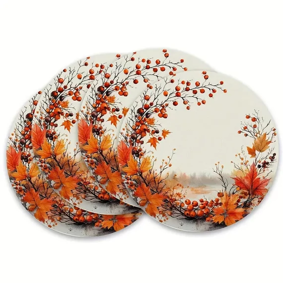 Jesenné okrúhle prestieranie (sada 4 ks) – 38 cm CG1809989