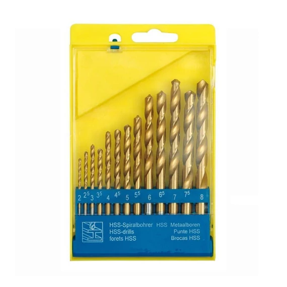 Sada vrtákov do kovu Titan 2–8 mm / 13 dielov TO-22310