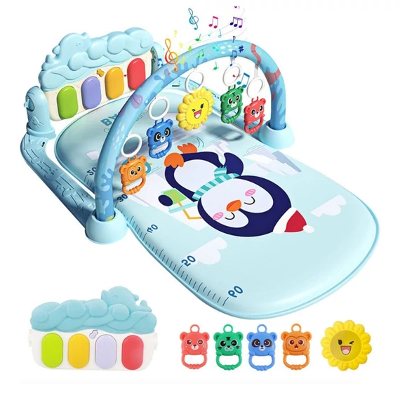 Interaktívna detská hracia podložka s motívom tučniaka – holm8486