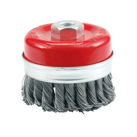 Pohárová kefa 100 mm, skrútený drôt TO-06976