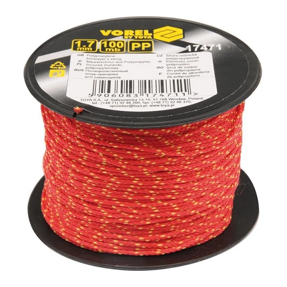 PP murárska šnúra 1,7 mm × 100 m TO-17471