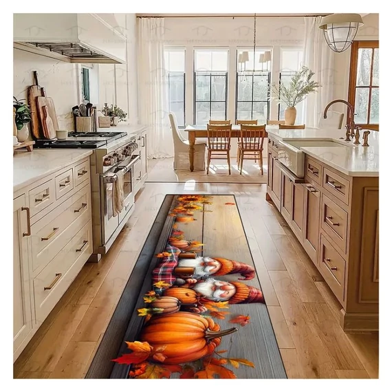 Jesenný behúň – s motívom trpaslíkov a tekvíc 50×120 cm HP294055