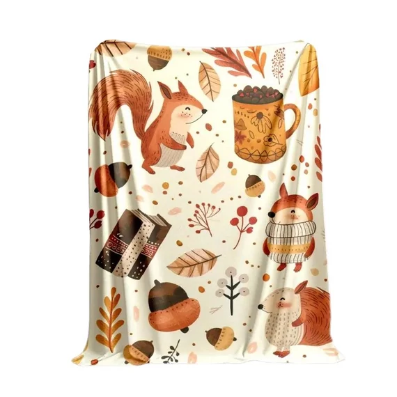 Jesenná flísová deka 130 × 150 cm AD1525760