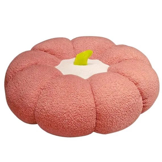 Plyšový vankúš v tvare tekvice – ružový GQ1446643-2