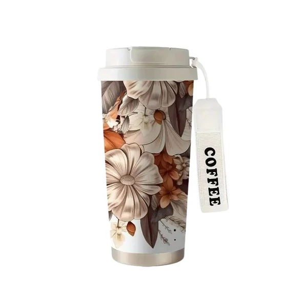 Termoska s jesenným kvetinovým motívom QD3247255