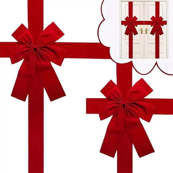 Veľká červená mašľa na dvere EE3970937