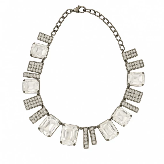 Elegantný Náhrdelník – v Striebornej Farbe N415S