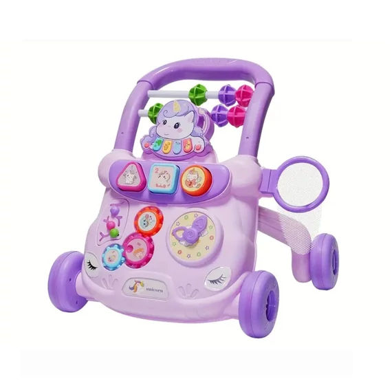 Detský chodítko s motívom jednorožca – 39 × 39 × 33 cm – AX3960392-3