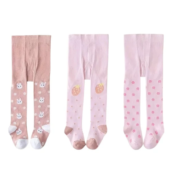 Dievčenské pančuchy s motívom | 3 páry QE5550199-4