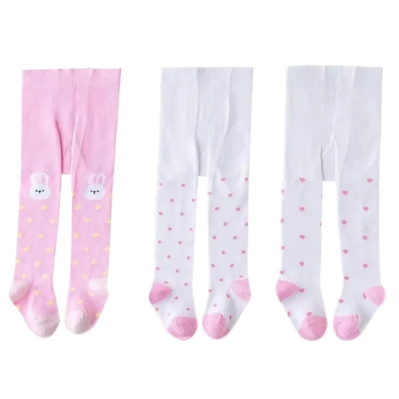 Dievčenské pančuchy s motívom | 3 páry QE5550199-7