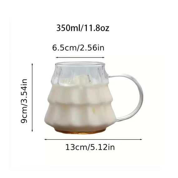 Sklenený pohár s vianočným motívom – 350 ml EE4107968