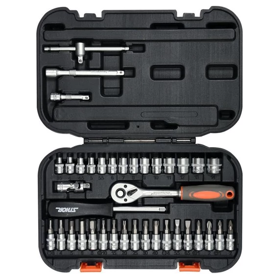 Sada nástrčných kľúčov STHOR 1/4„ – 38 dielov TO-58640