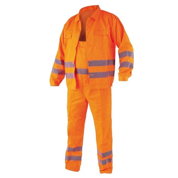 Vysoko viditeľné pracovné oblečenie L Creston (bundy + nohavice TO-72907