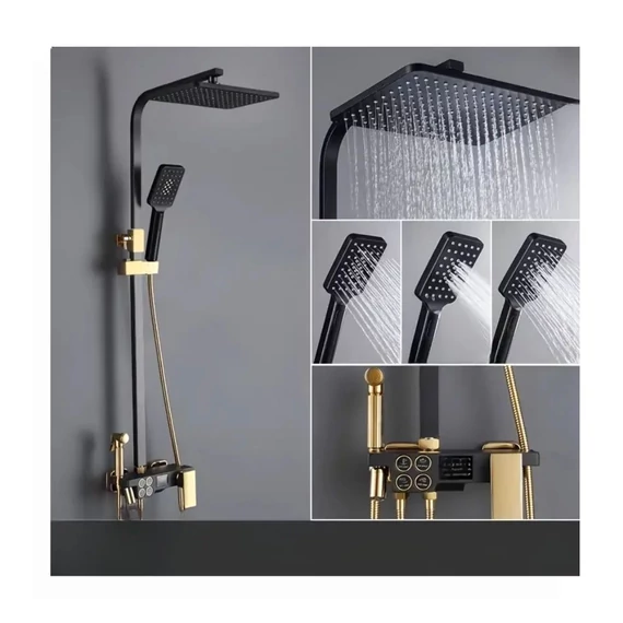 Sprchová súprava v čiernej farbe – DJ1703194