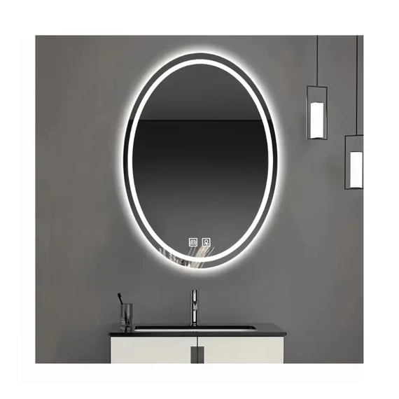 Oválne LED zrkadlo do kúpeľne – NA2813513 (60 × 80 cm)