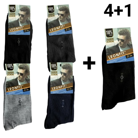 4+1 Pánske ponožky 43-46 A603-1