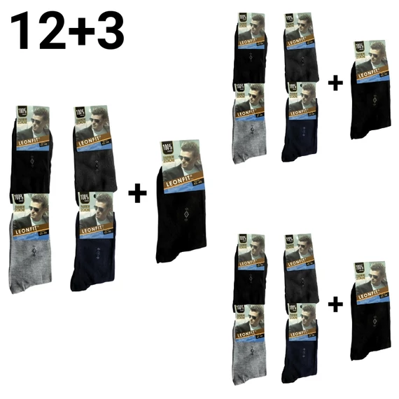 12+3 Pánske ponožky 43-46 A603-5