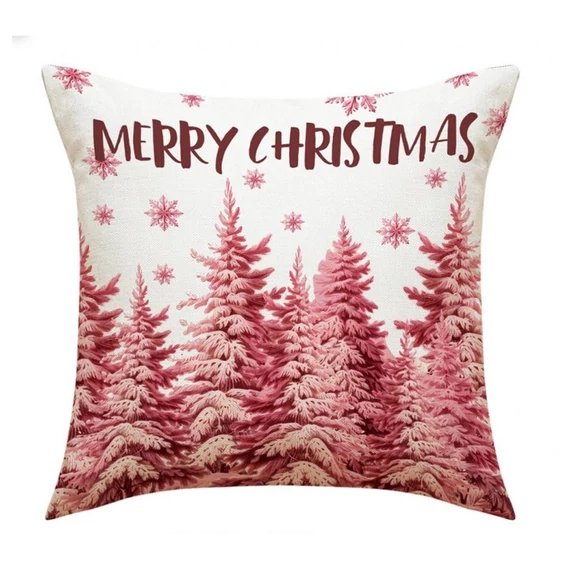 Vianočný dekoratívny obal na vankúš 45 × 45 cm POD127