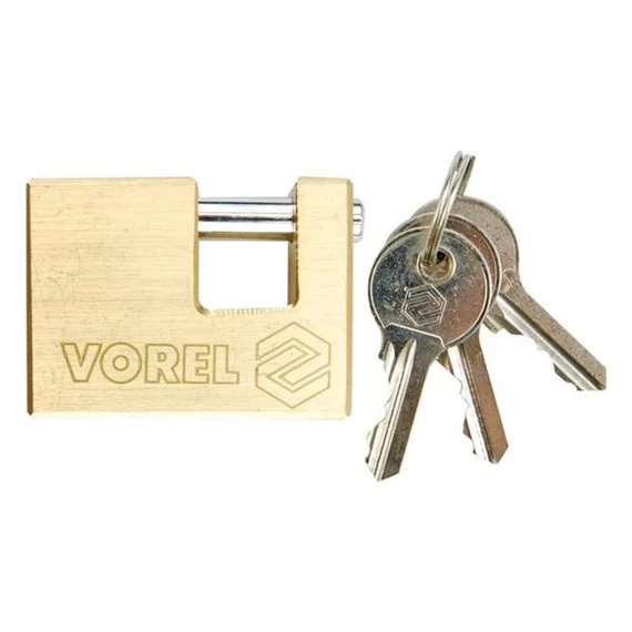 Obdĺžnikový mosadzný visiaci zámok 65 mm TO-77211