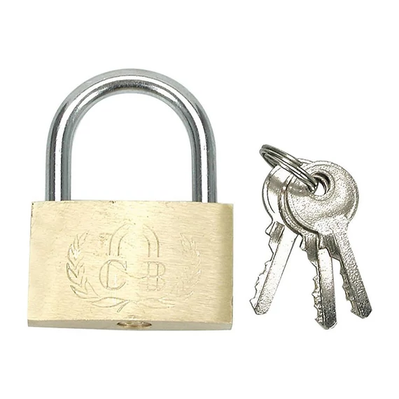 Niklovaný mosadzný visiaci zámok 50 mm TO-77500