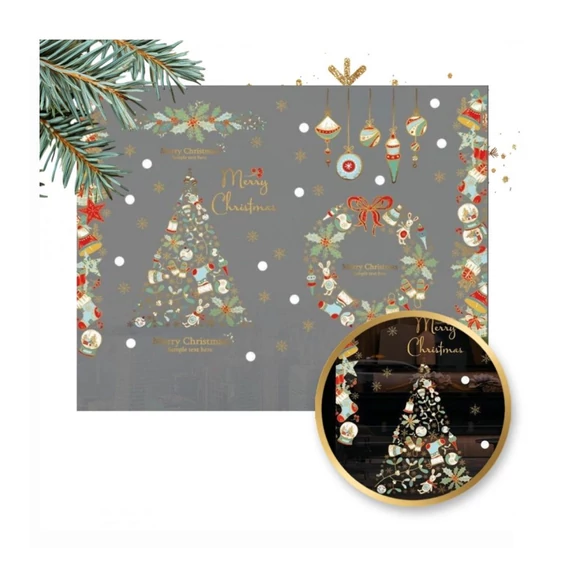 Vianočná nálepka na okno – 90 × 30 cm NKD23