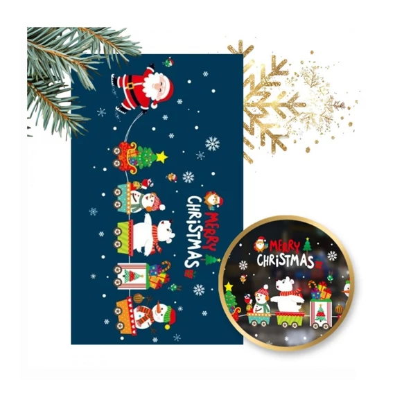 Vianočná nálepka na okno – 30 × 45 cm NKD25