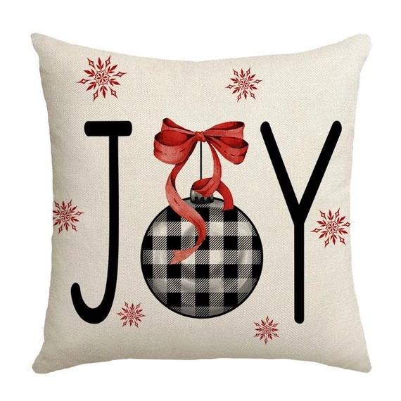 Vianočný dekoratívny obal na vankúš „JOY“ – 45 × 45 cm POD178