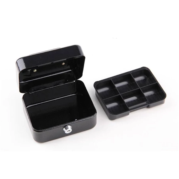 Pokladnička Vorel 150 × 120 × 80 mm – čierna TO-78620