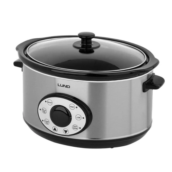 Pomaly varná nádoba (slow cooker) 4,5 L — 280 W, digitálny časovač TO-67660