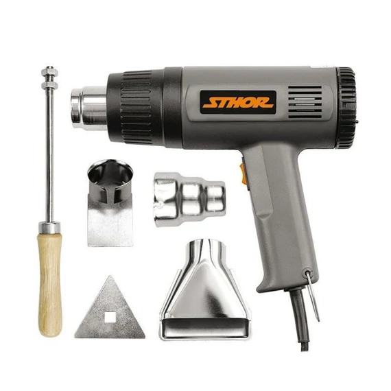 STHOR horúca vzduchová pištoľ 1500 W + príslušenstvo — TO-79328