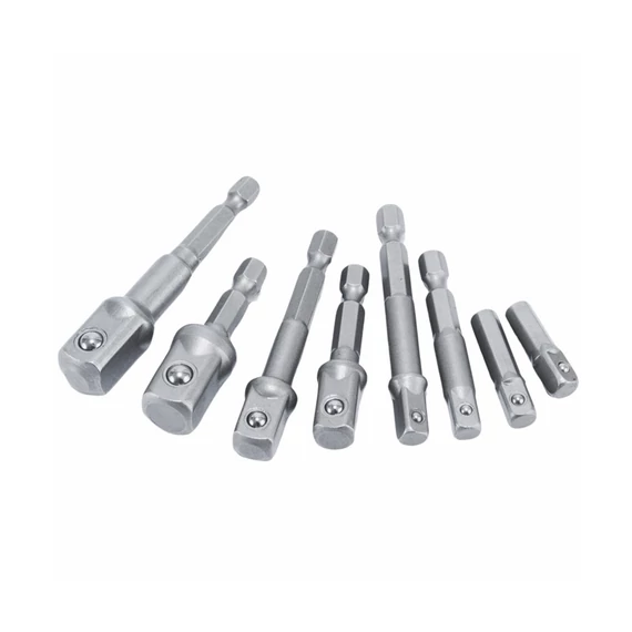 Čierna sada adaptérov pre vŕtačku/skrutkovač – 1/4„, 3/8“, 1/2" 11702