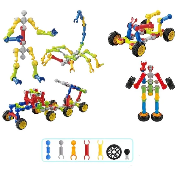 132-dielna stavebnicová sada STEM pre deti od 3 rokov KC5436613