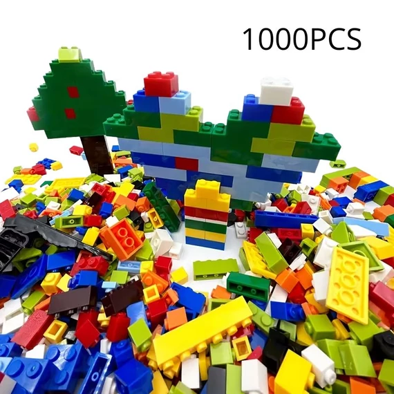 Klasická stavebnicová sada s 1000 dielmi – náhodné farby NX58453